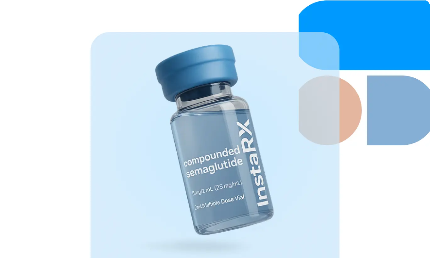 Compounded GLP-1 medication vial