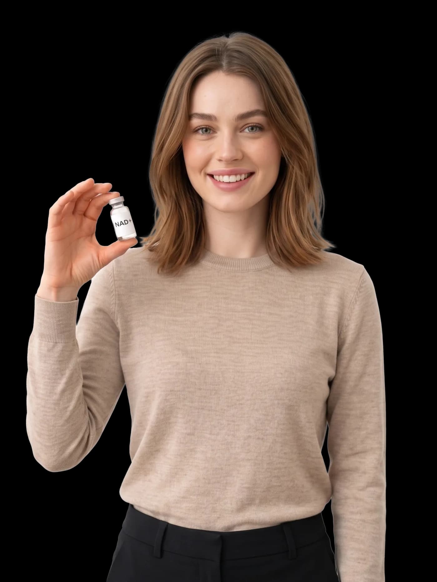 An InstaRx member holding their prescription NAD+ vial