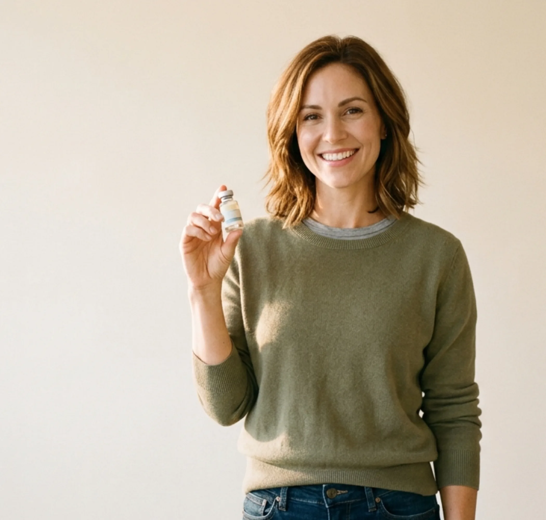 Woman achieving her weight loss goals with InstaRx GLP-1 medication
